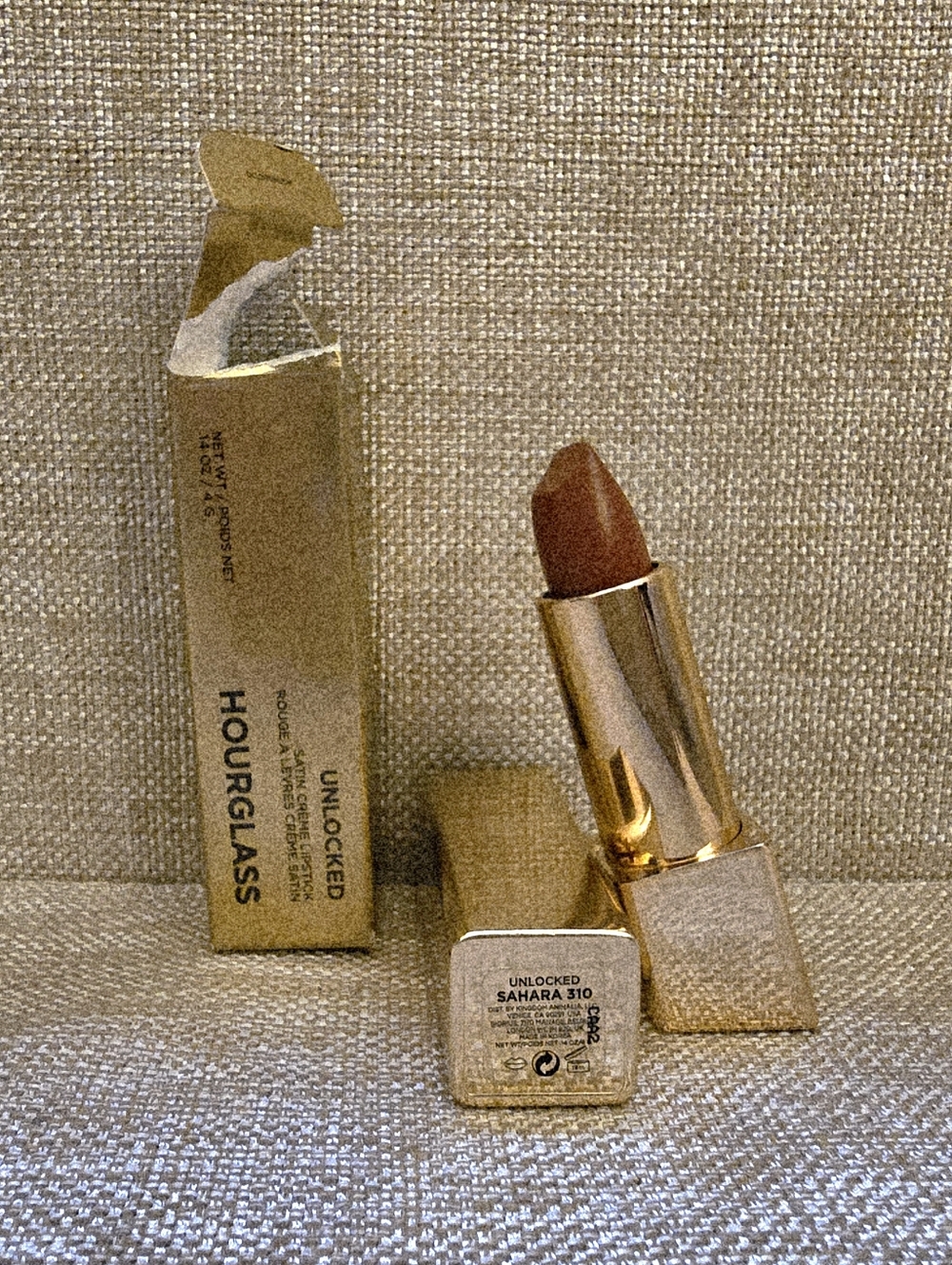 NIB Hourglass Unlocked Satin Crème Lipstick - Sahara